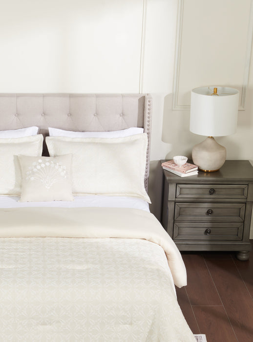 Argentina 4-Piece Full/Queen Comforter Set - White