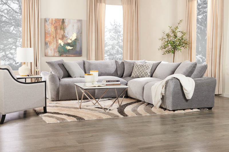 Amanda 31.5\" Modern Square Coffee Table - White Marble Top with Chrome Metal Base