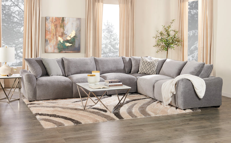 Amanda 31.5\" Modern Square Coffee Table - White Marble Top with Chrome Metal Base