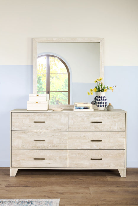 Arbor Bedroom Dresser Mirror - Driftwood White