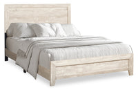 Arbor Panel Bed, Driftwood White - Full Size