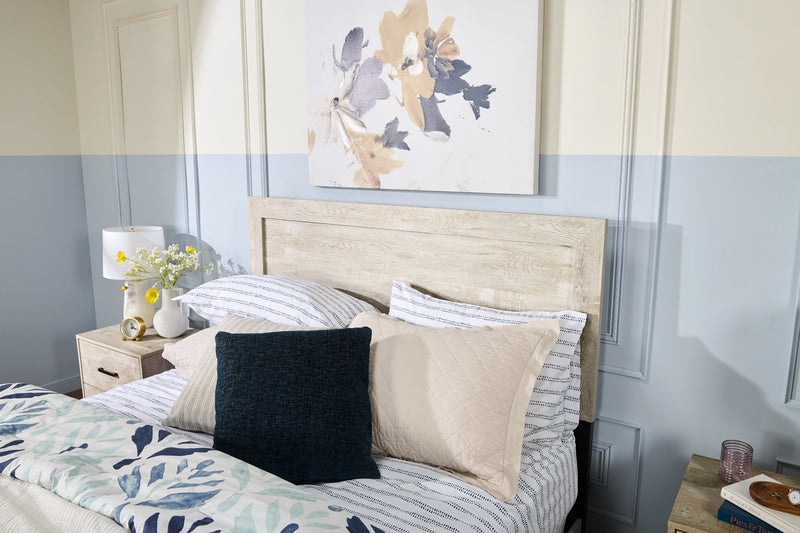 Arbor Panel Bed, Driftwood White - Queen Size