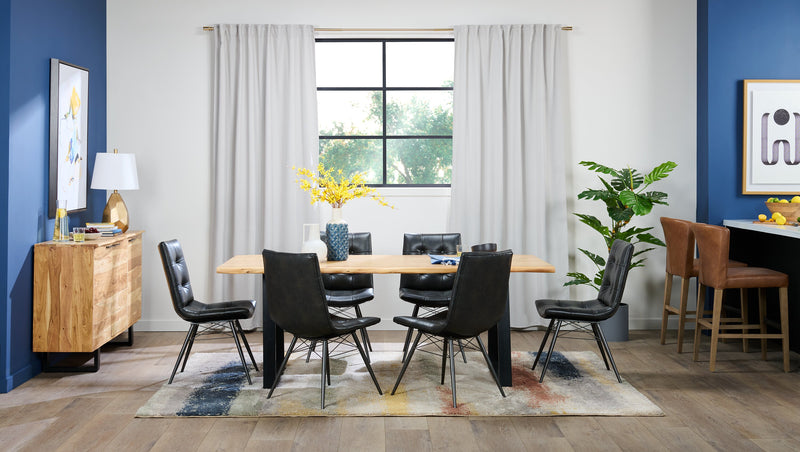 Arlo Counter-Height Stool with Vegan Leather Fabric - Copper