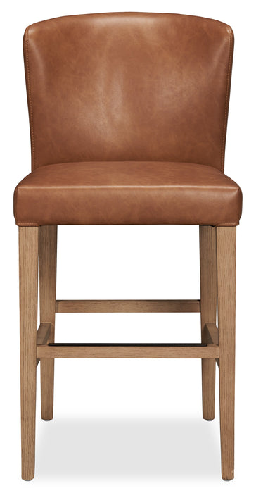 Arlo Counter-Height Stool with Vegan Leather Fabric - Copper