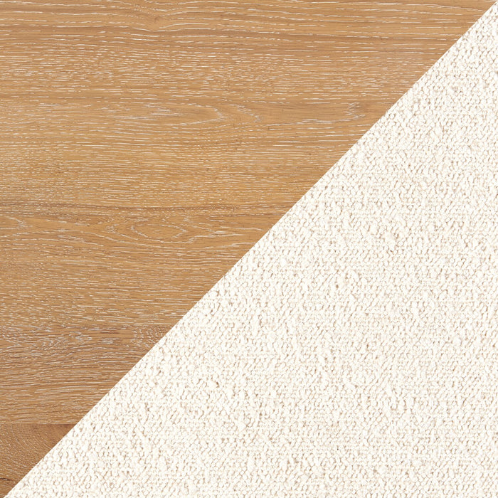 Aspen Dining Bench with Fabric Seat, 64.25\"W - Natural