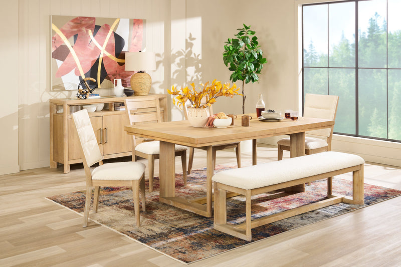 Aspen Dining Chair with Fabric Seat & Back - Natural