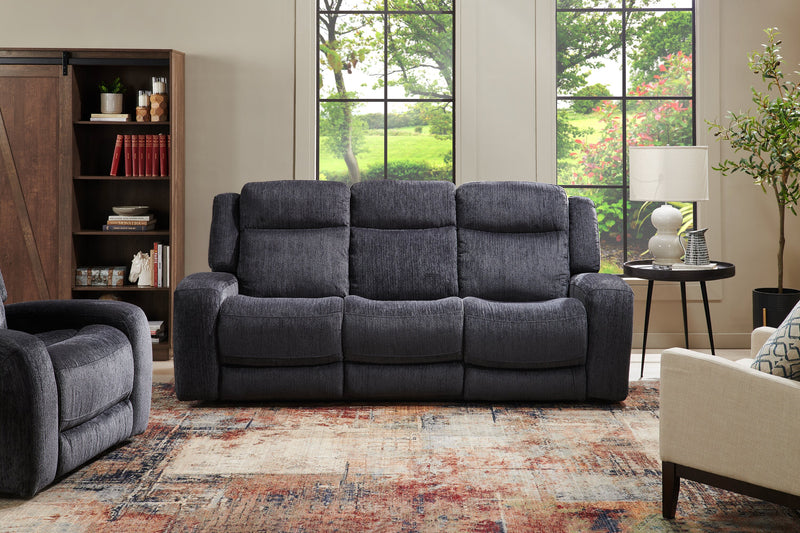 Atlantis 90\" Fabric Zero Gravity Power Reclining Sofa - Dark Grey