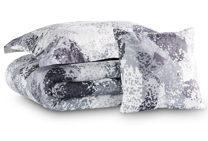 Axel 3-Piece Twin Comforter Set - Grey