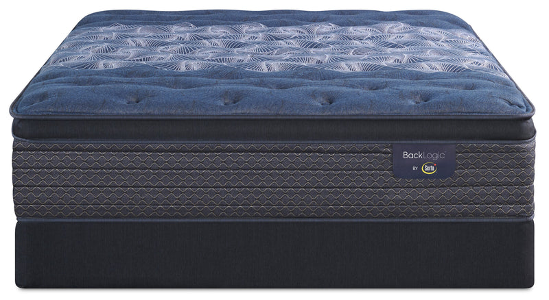 Serta Back Logic 3.0 Eurotop Plush Twin Mattress Set