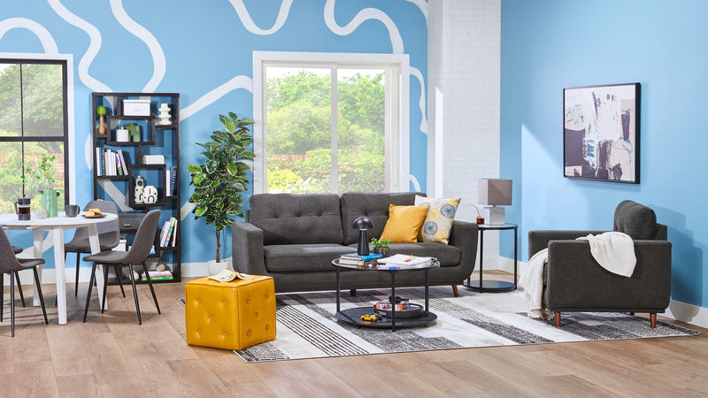 Beech 11” Modern Acrylic Portable Indoor/Outdoor Table Lamp with USB Port - Black