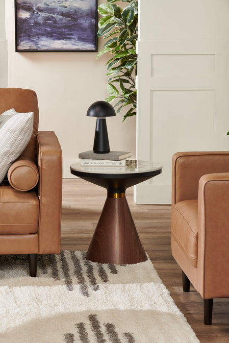 Beech 11” Modern Acrylic Portable Indoor/Outdoor Table Lamp with USB Port - Black