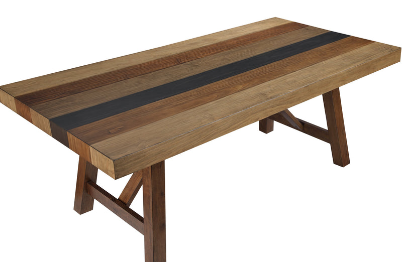Boden Dining Table, 78\"W, Trestle Base - Brown