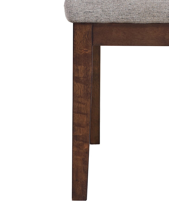 Boden Dining Chair with Polyester Fabric  - Beige & Brown