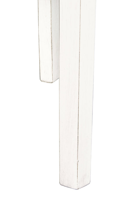 Bryn Dining Chair with Fabric Seat, Ladder-Back – White