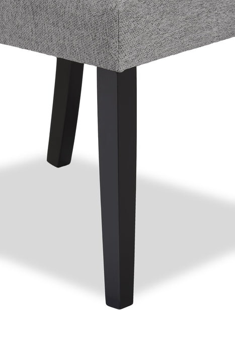 Burk Dining Chair with Polyester Fabric - Grey