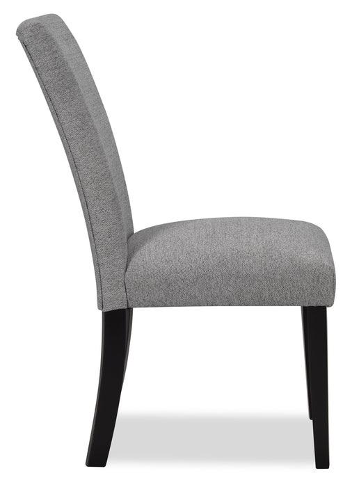 Burk Dining Chair with Polyester Fabric - Grey
