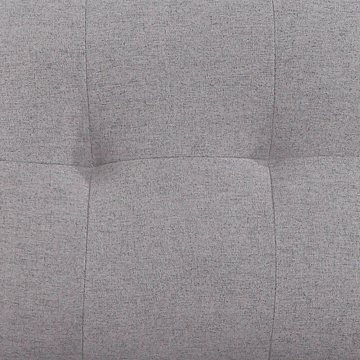 Carter 2-Piece Left-Facing Linen-Look Fabric Sleeper Sectional with Storage Chaise - Solis Grey