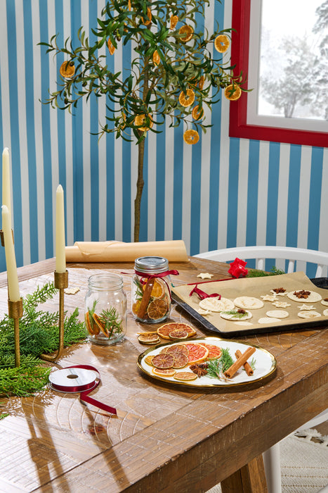 Cedar Dining Table, Pine Wood, Trestle-Base, 72.07\"W - Brown