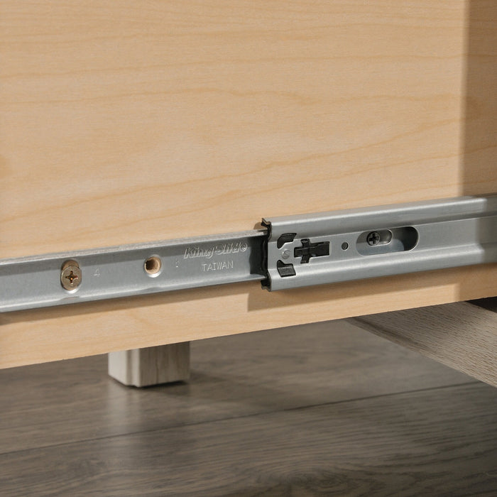 Costa 59.06\"  Commercial Grade Computer Office Desk with 2-Drawers & Cabinet - Chalked Chestnut