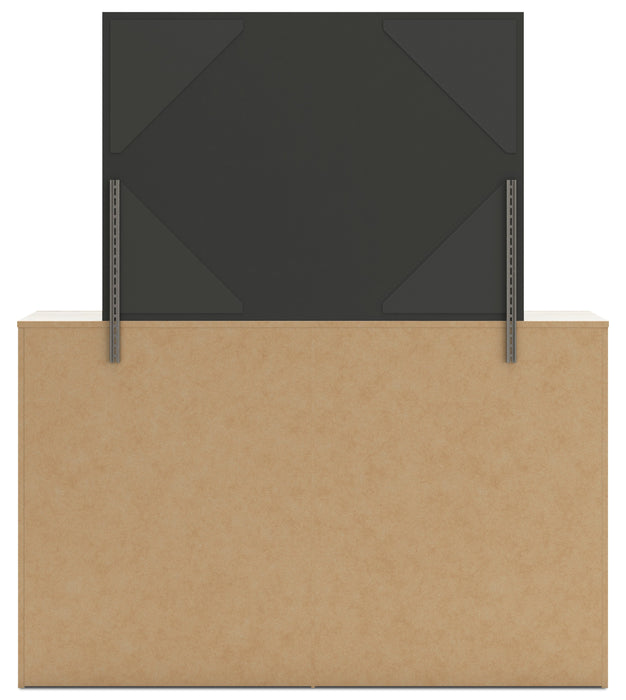 Derekson Bedroom Dresser Mirror - Rustic White