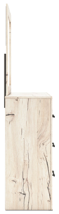 Derekson Bedroom Dresser Mirror - Rustic White