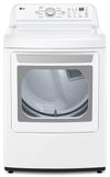 LG 7.3 Cu. Ft. Electric Dryer - White - DLE7150W