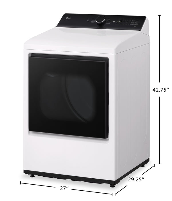 LG 7.3 Cu. Ft. Electric Dryer - White - DLE8400WE