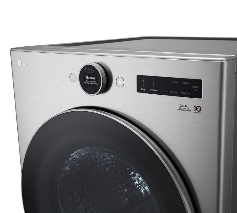 LG 5.2 Cu. Ft. Front-Load Washer with AI DD™ and 7.8 Cu. Ft. DirectDrive® Heat Pump Dryer