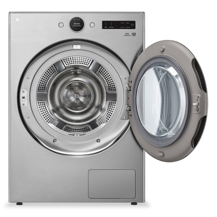 LG 5.2 Cu. Ft. Front-Load Washer with AI DD™ and 7.8 Cu. Ft. DirectDrive® Heat Pump Dryer