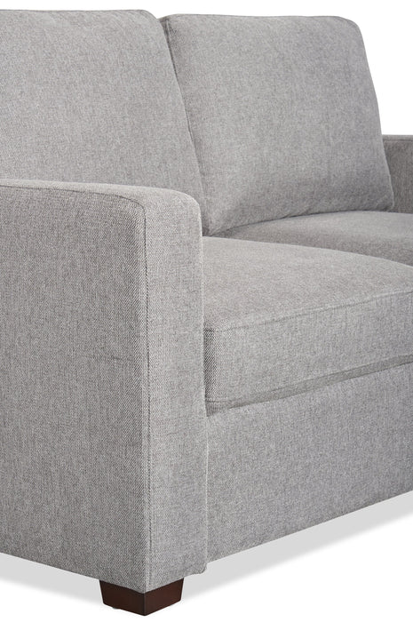 Drift 66.5\" Linen-Look Fabric Sleeper Sofa with Track Arms - Grey