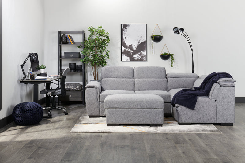 Eden 24\" Ladder Style Open Bookcase with Drawer - Grey