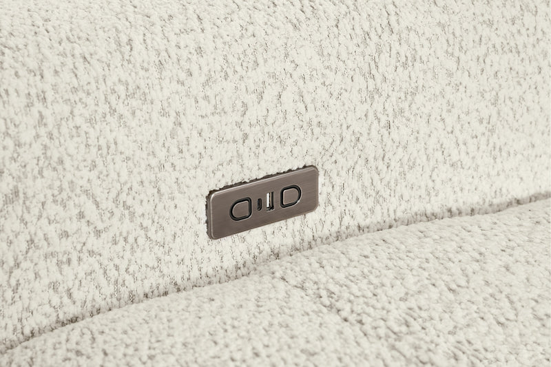 Scott Living Elevate Modular 115\" Chenille Fabric Power Reclining Sofa - Beige