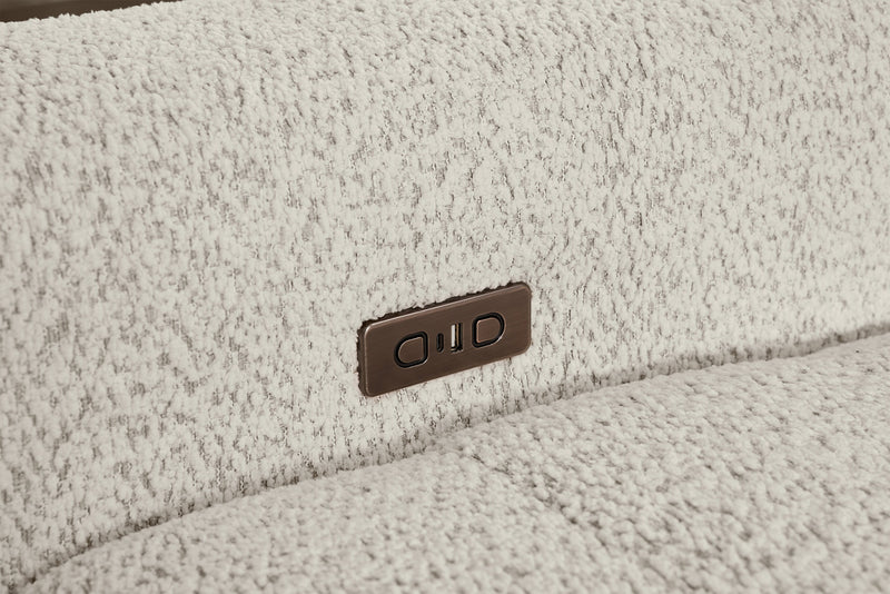 Scott Living Elevate Modular 6-Piece Right-Facing Chenille Fabric Power Reclining and Sliding Sectional - Beige