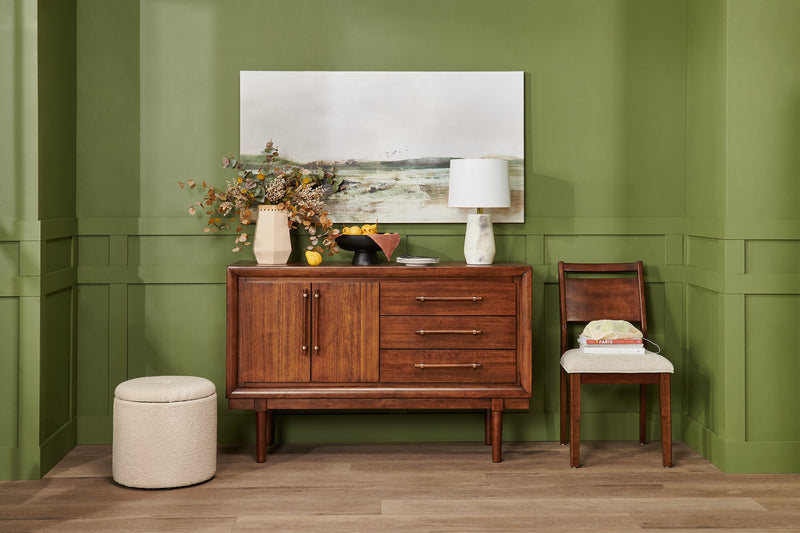 Ember Dining Server with Storage & Drawers, 56\"W - Brown