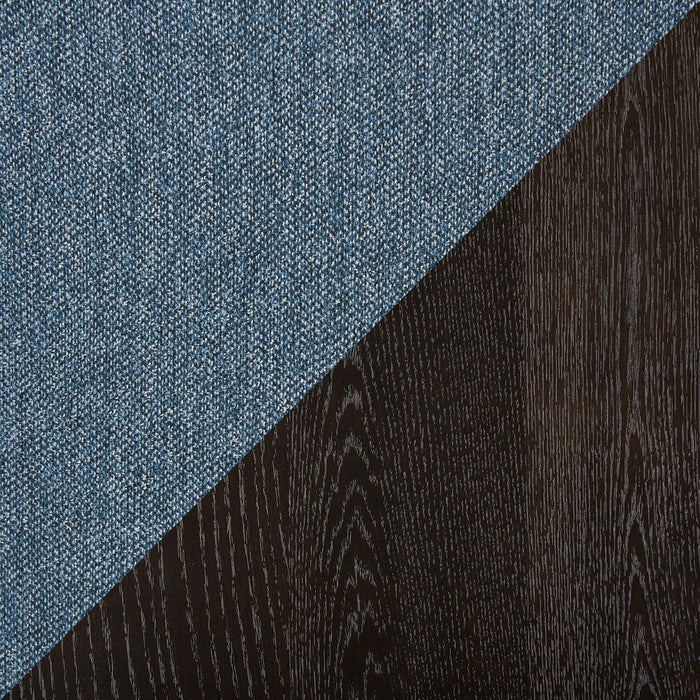 Emery Dining Chair with Polyester Fabric - Blue