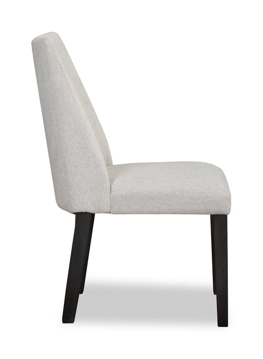 Emery Dining Chair with Polyester Fabric - Grey