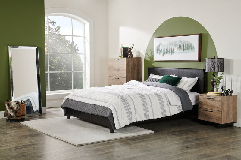 Everley Bedroom Chest of Drawers, 5-Drawer, 29\"W x 49\"H- Brown