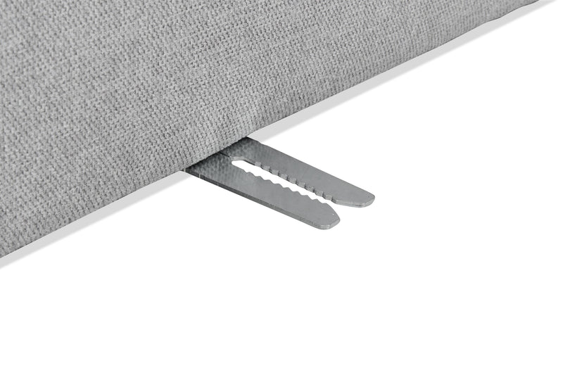 Scott Living Evolve Modular 39.5\" Linen-Look Fabric Corner Chair with Feather Down Cushions - Grey