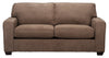 Made in Canada Fiona 58\" Chenille Fabric Twin-Size Sofa Bed with Track Arms - Mocha Brown