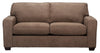 Made in Canada Fiona 74\" Chenille Fabric Sofa with Track Arms - Mocha Brown