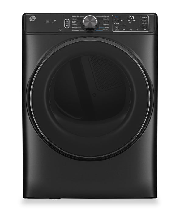GE 5.8 Cu. Ft. Front-Load Washer and 7.8 Cu. Ft. Electric Dryer with Steam and Built-In Wi-Fi