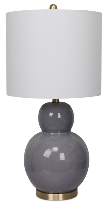 Kort & Co. Giada 26.75\" Grey and Gold Ceramic Table Lamp