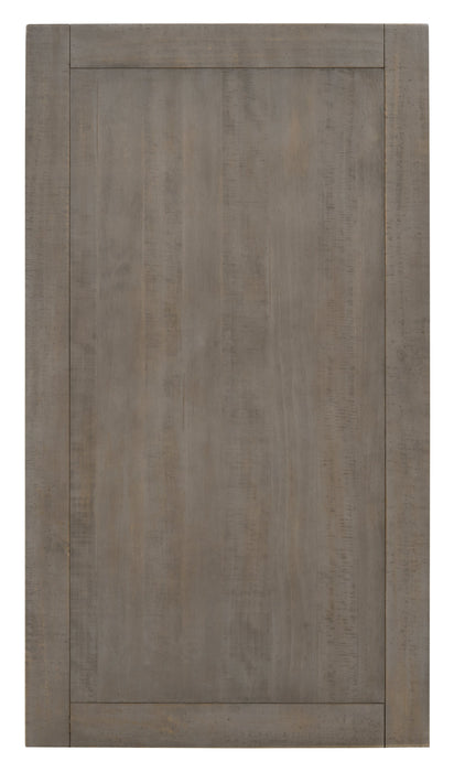 Hanson 50” Traditional Pine Coffee Table with Storage and Casters - Dovetail Grey