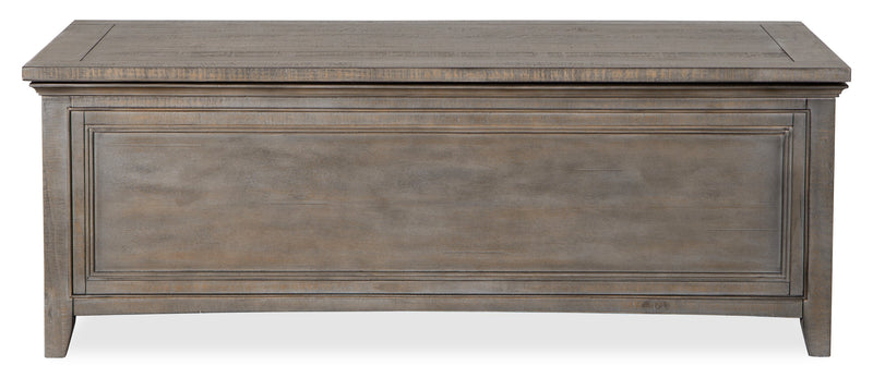 Hanson 50” Traditional Pine Lift Top Coffee Table with Storage and Casters - Dovetail Grey