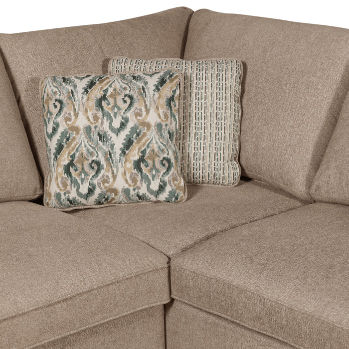Scott Living Haven 2-Piece Right-Facing Chenille Fabric Sleeper Sectional - Taupe