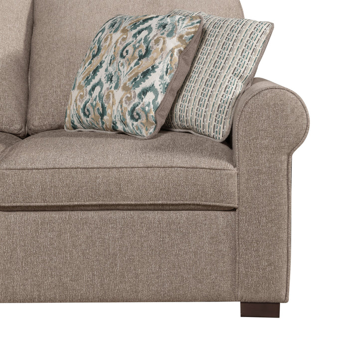 Scott Living Haven 2-Piece Right-Facing Chenille Fabric Sectional - Taupe