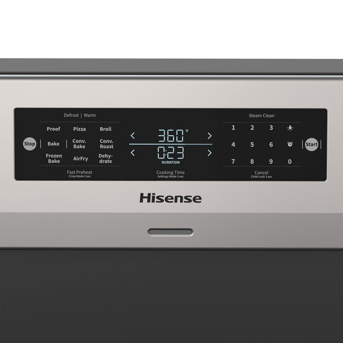 Hisense 30\" 5.8 Cu. Ft. 5-Element Electric Range with True Convection - Stainless Steel - HBE3502CAS