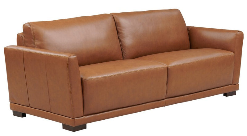 Hydeline Oslo Leather Sofa - Nutmeg