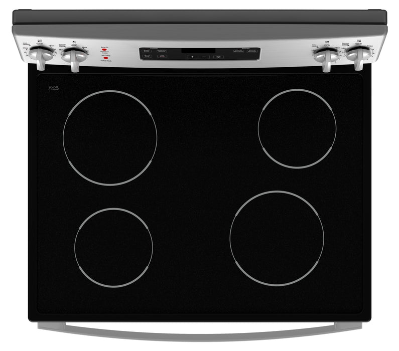 GE 5 Cu. Ft. Electric Range with Dual Bake Element and Certified Sabbath Mode - Stainless Steel - JCBS630SVSS