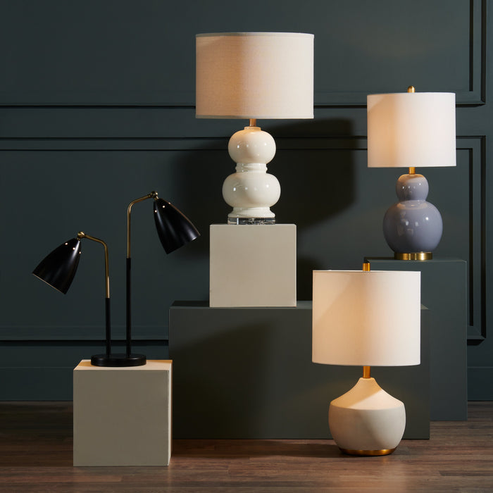 Jetty 22\" Black and Gold 2-Light Table Lamp